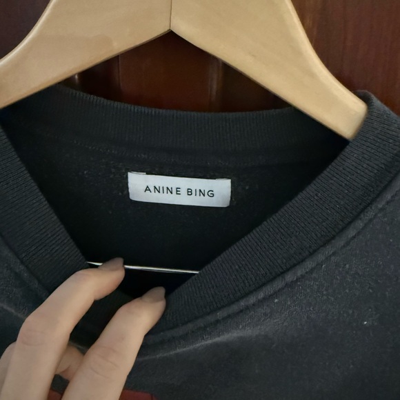ANINE BING Women's Grey Sweatshirt - Picture 3 of 4